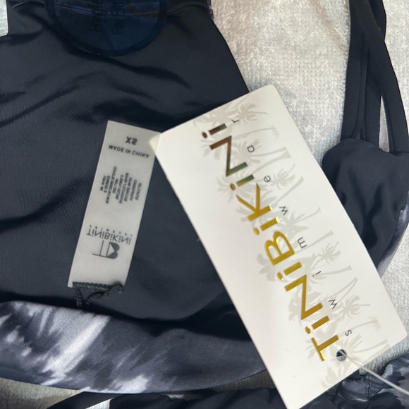NWT TiniBikini Monochrome Strappy Bikini - Picture 6 of 7